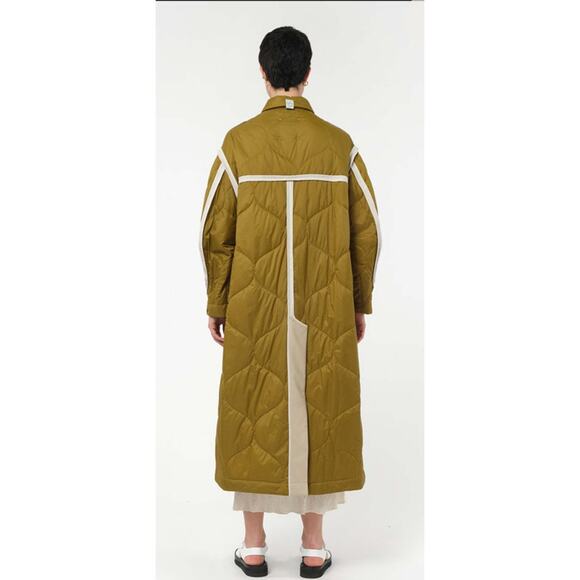 T_COAT Water Resistant Quilted Coat in Neutrals Size 44 US Medium - Picture 3 of 14